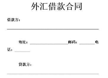 2020外汇借款合同范本【标准版】